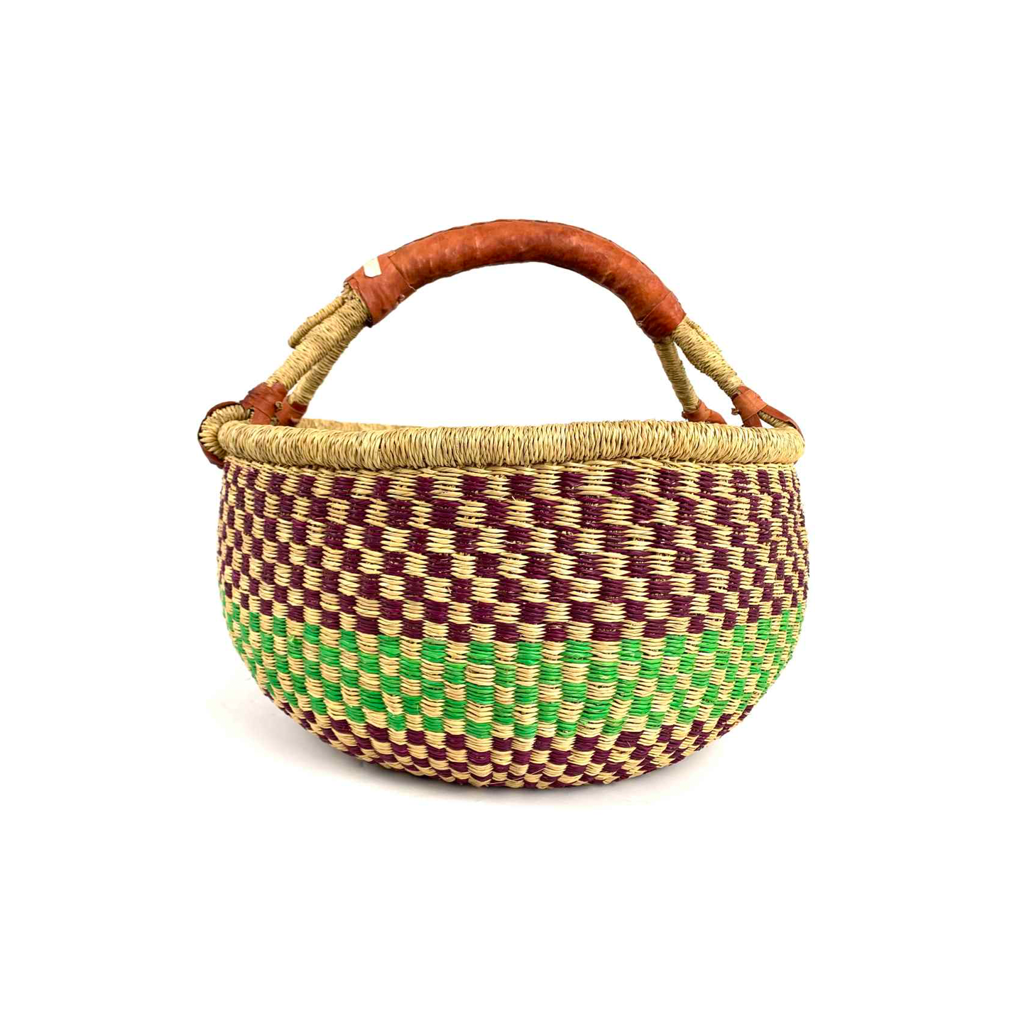 Bashiri African Bolga Basket, Round Extra Large