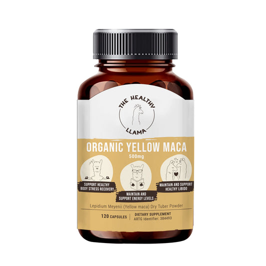 The Healthy Llama Yellow Maca 120 Vegetarian Capsules, Our Ancient Stress Reliver
