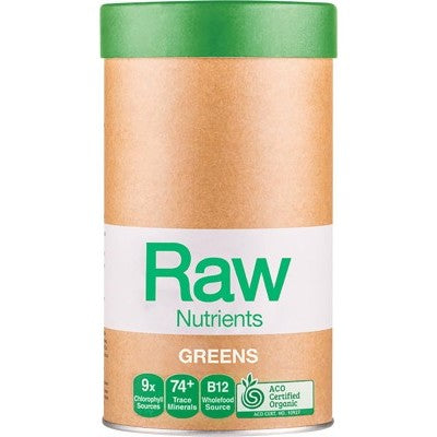 Amazonia Raw Nutrients Greens 120g, 300g Or 600g, Mint & Vanilla Flavour