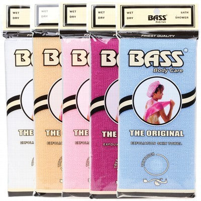 Bass Body Care Exfoliating Skin Towel, 1 Towel Colours May Vary