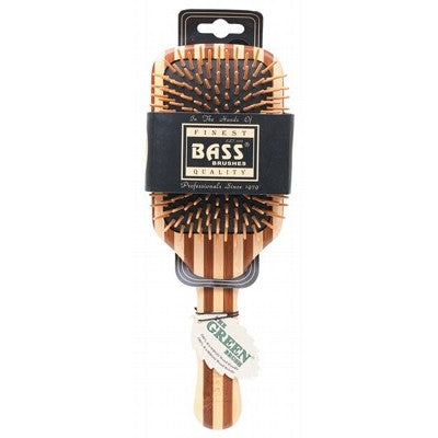 Bass Brushes Bamboo Wood Hair Brush Large Square Paddle