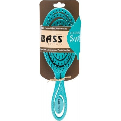 Bass Brushes Bio-Flex Detangler Hair Brush In Green, Pink Or Teal
