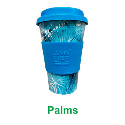 Luvin Life Bamboo Eco Travel Cup, 100% Biodegradable & BPA Free Please Choose Your Pattern