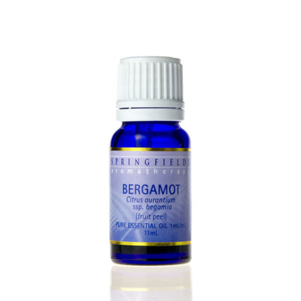 Springfields Aromatherapy Oil, Bergamot 11ml, Certified Organic