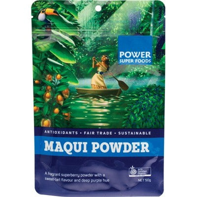 Power Super Foods Maqui Powder "The Origin Series", 50g Or 100g Certified Organic