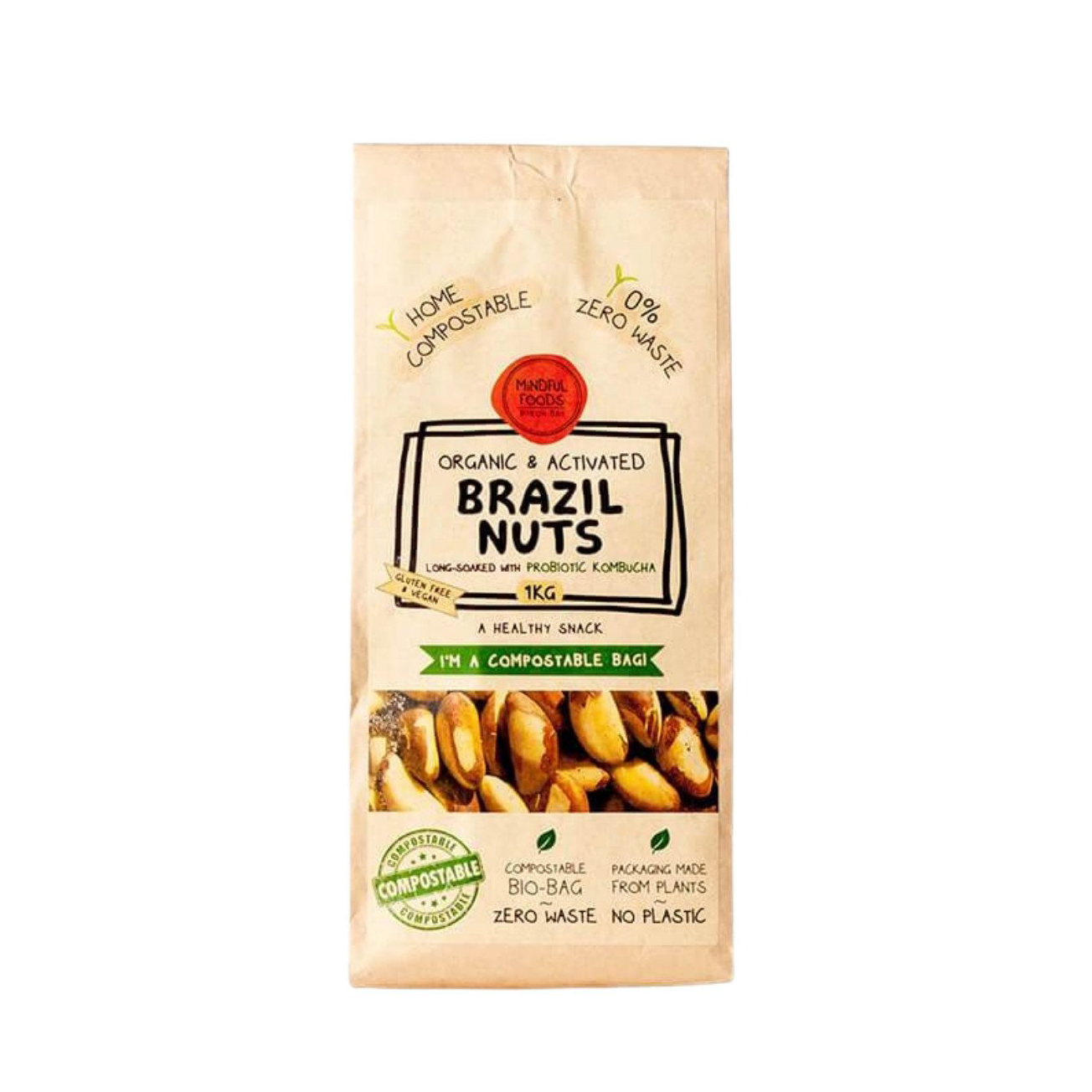 Mindful Foods Brazil Nuts 325g, 650g Or 1kg (Organic & Activated)