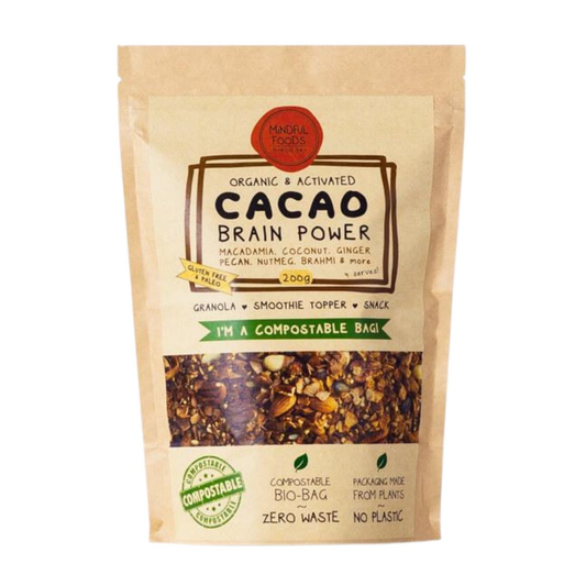 Mindful Foods Granola 200g, 500g Or 1kg, Cacao Brain Power (Organic & Activated)