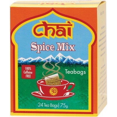 Chai Tea Spice Mix 24 Tea Bags, Caffeine Free