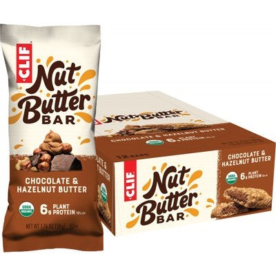 Clif Nut Butter Bar, Chocolate & Hazelnut Butter Single Bar (50g) Or A Box Of 12 Bars