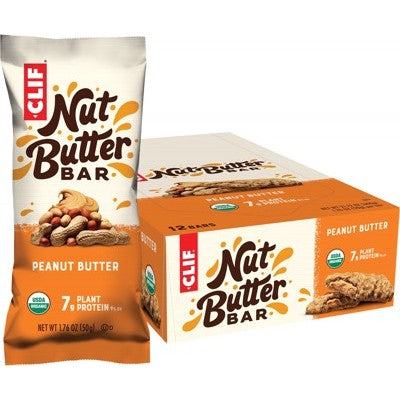 Clif Nut Butter Bar, Peanut Butter Single Bar (50g) Or A Box Of 12 Bars