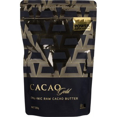 Power Super Foods Raw Cacao Butter Cacao Gold 250g, 500g Or 1Kg Certified Organic