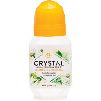 Crystal Deodorant Roll On 66ml Chamomile & Green Tea