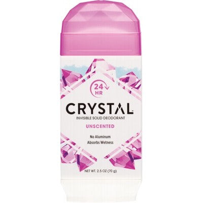 Crystal Deodorant Stick 70g, Invisible Solid Deodorant Unscented