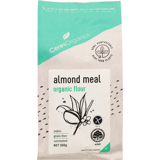 Ceres Organics Almond Meal 230g, From Untreated Whole Almonds