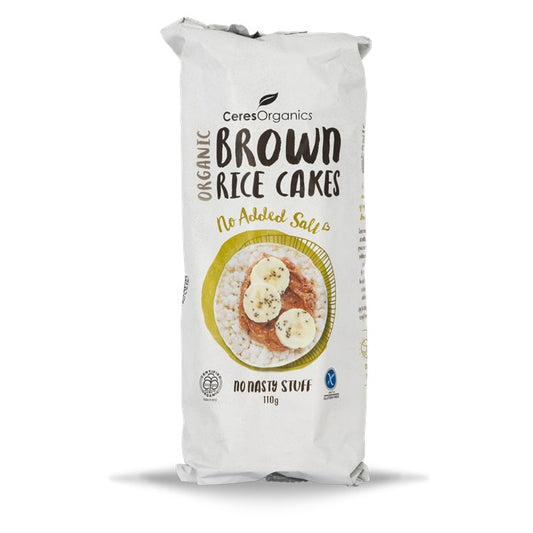 Ceres Organics Brown Rice Cakes 110g, No Added Salt