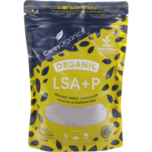 Ceres Organics LSA+P 200g, Ground Linseed, Sunflower Seed, Almond & Pumpkin Seed
