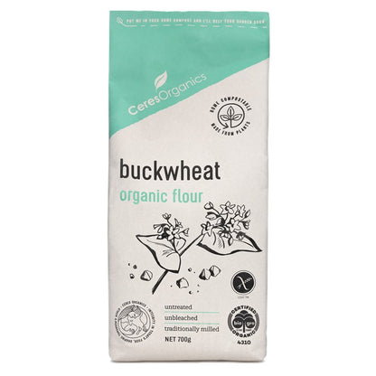 Ceres Organics Organic Buckwheat Flour 700g, Traditionally Milled & Gluten-Free