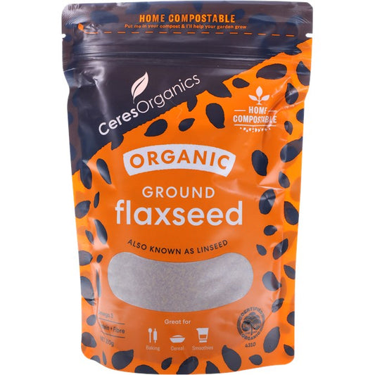 Ceres Organics Ground Flaxseed 250g, Also Known As Linseed