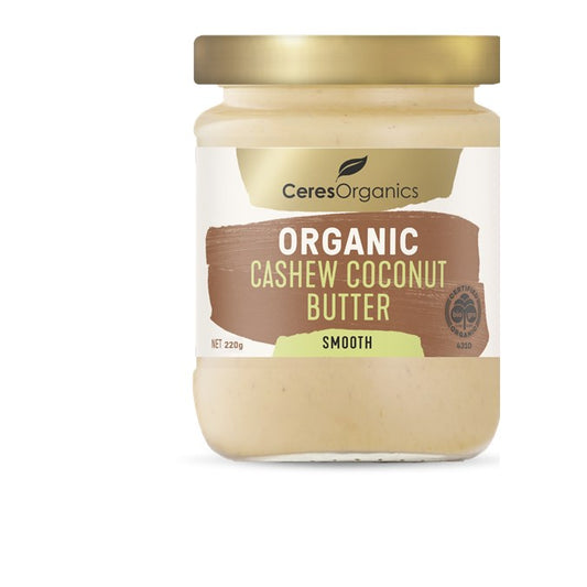 Ceres Organics Cashew Coconut Butter 220g Smooth