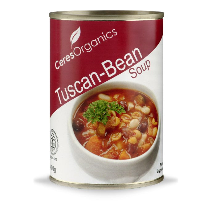 Ceres Organics Tuscan Bean Soup 400g, BPA Free Lining & Certified Organic