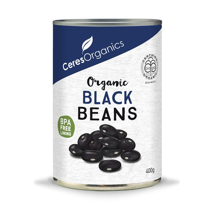 Ceres Organics Black Beans 400g, BPA Free Lining