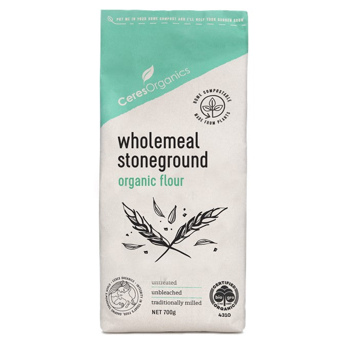 Ceres Organics Wholemeal Stoneground Flour 800g