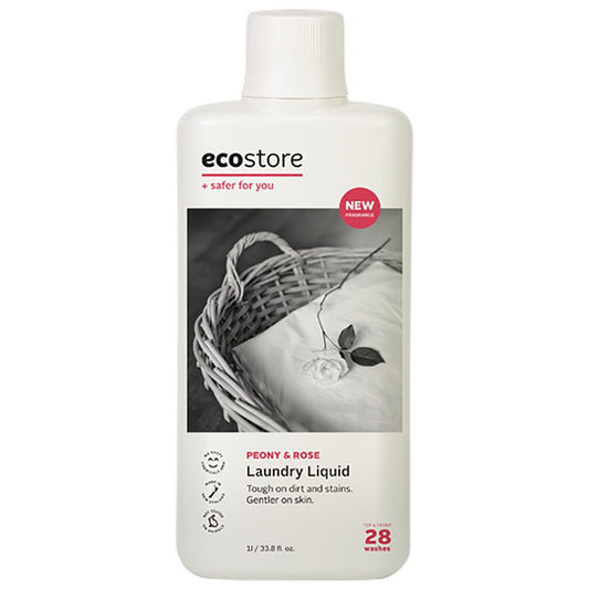 Ecostore Laundry Liquid 1L, Peony & Rose Fragrance