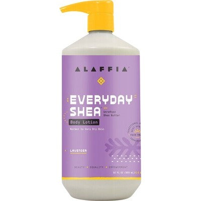 Alaffia Everyday Shea Body Lotion 950ml, Lavender Fragrance