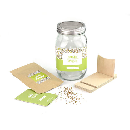 Urban Greens Sprout Jar Kit, Alfalfa