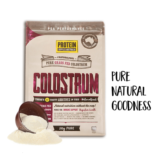 Protein Supplies Australia Colostrum (Grass Fed) 200g Or 500g, Pure Unflavoured