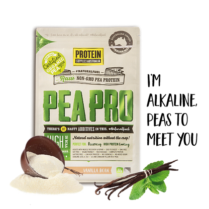 Protein Supplies Australia PeaPro (Raw Pea Protein) 500g Or 1kg, Vanilla Bean Flavour