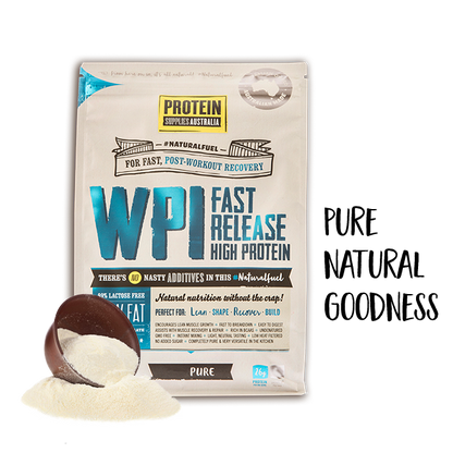 Protein Supplies Australia WPI (Whey Protein Isolate) 500g, 1kg Or 3kg, Pure Flavour