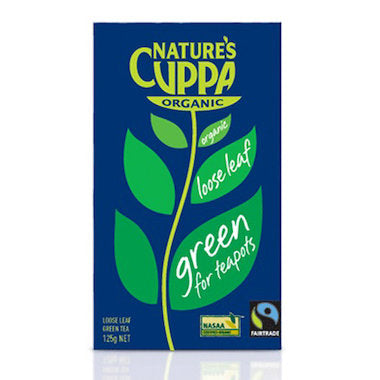 Nature's Cuppa Green Tea 125g Loose Leaf For Teapots, Certified Organic