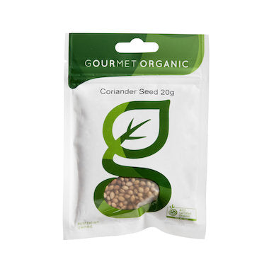 Gourmet Organic Coriander Seed 20g, Certified Organic