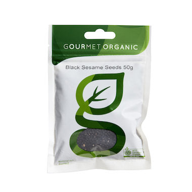 Gourmet Organic Sesame Seeds Black 50g, Certified Organic