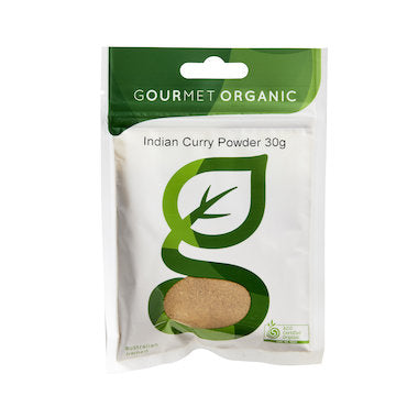 Gourmet Organic Indian Curry Powder 30g, Certified Organic