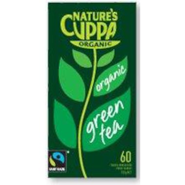 Nature's Cuppa Green Tea 60 Teabags, Certified Organic