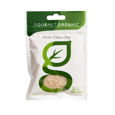 Gourmet Organic Onion Flakes 30g, Certified Organic