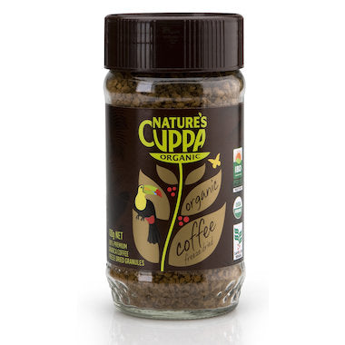 Nature's Cuppa Coffee Freeze Dried 100g, Certified Organic