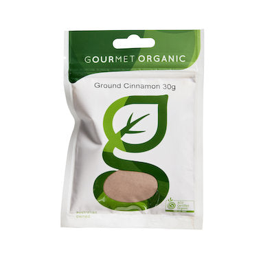 Gourmet Organic Cinnamon Ground 30g, Certified Organic