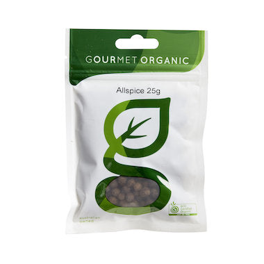 Gourmet Organic Allspice 25g, Certified Organic