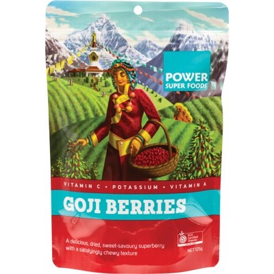 Power Super Foods Goji Berries "The Origin Series", 125g Certified Organic