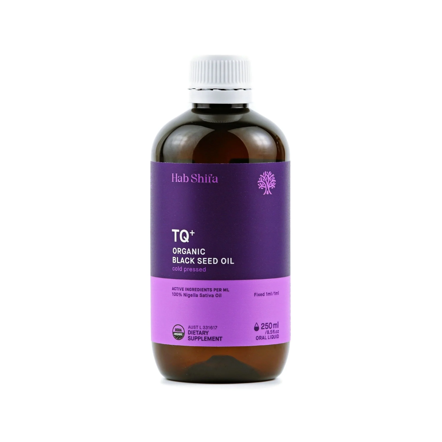 Hab Shifa TQ+ Organic Black Seed Oil, 50ml Or 250ml Liquid