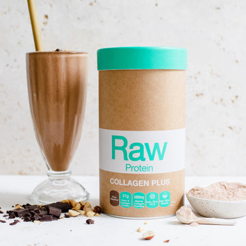 Amazonia Raw Protein Collagen Plus 450g, Chocolate & Hazelnut Flavour