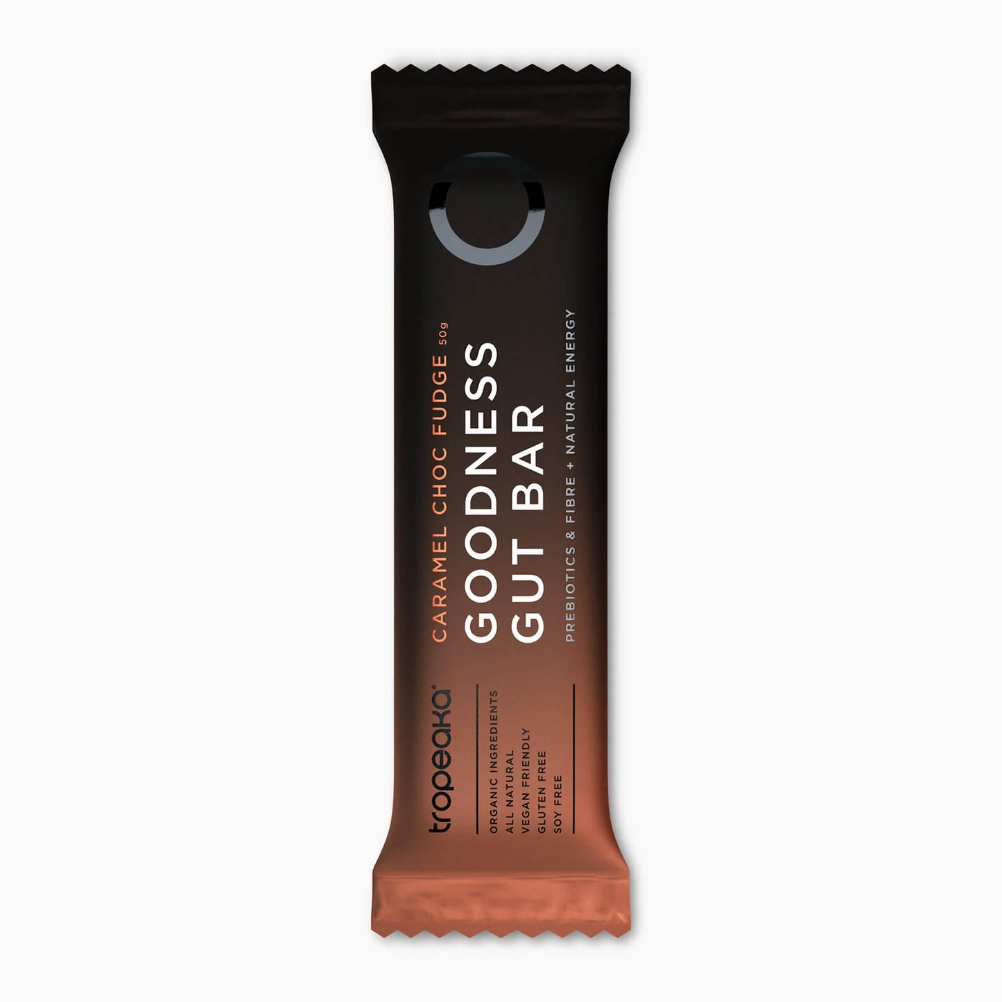 Tropeaka Goodness Gut Bar 50g, Caramel Choc Fudge