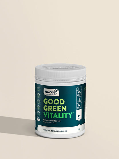 Nuzest Good Green Vitality 120g, 300g Or 750g, A Dense Blend Of Greens