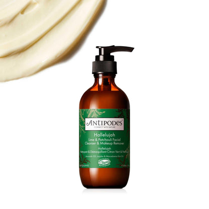 Antipodes Hallelujah Lime & Patchouli Nourishing Cleanser 200mL, For Radiant Skin