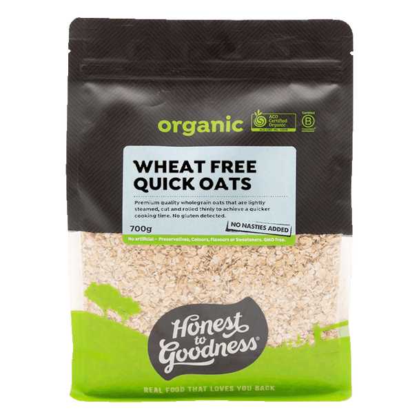 Honest To Goodness Wheat Free Quick Oats 700g, Certified Organic