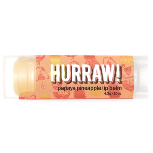 Hurraw Lip Balm 4.8g, Balms Collection, Papaya Pineapple Flavour