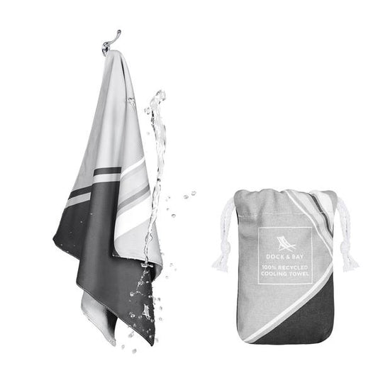 Dock & Bay Cooling Sports Towel, Go Faster Collection, Pace Grey